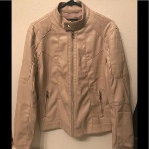 INC Faux Leather Moto Jacket